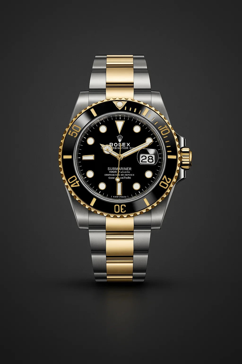 Submariner – 40mm Two Tone Gold