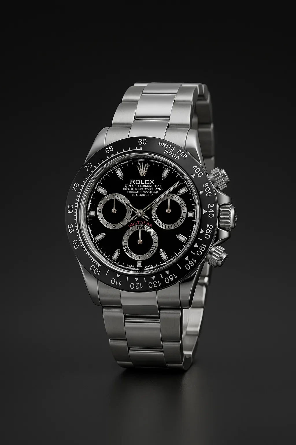 RLX Daytona – Silver Case, Black Dial