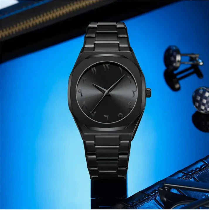 Aura – Black Arabic Dial Stainless Steel