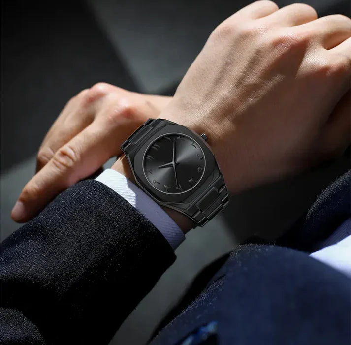Aura – Black Arabic Dial Stainless Steel