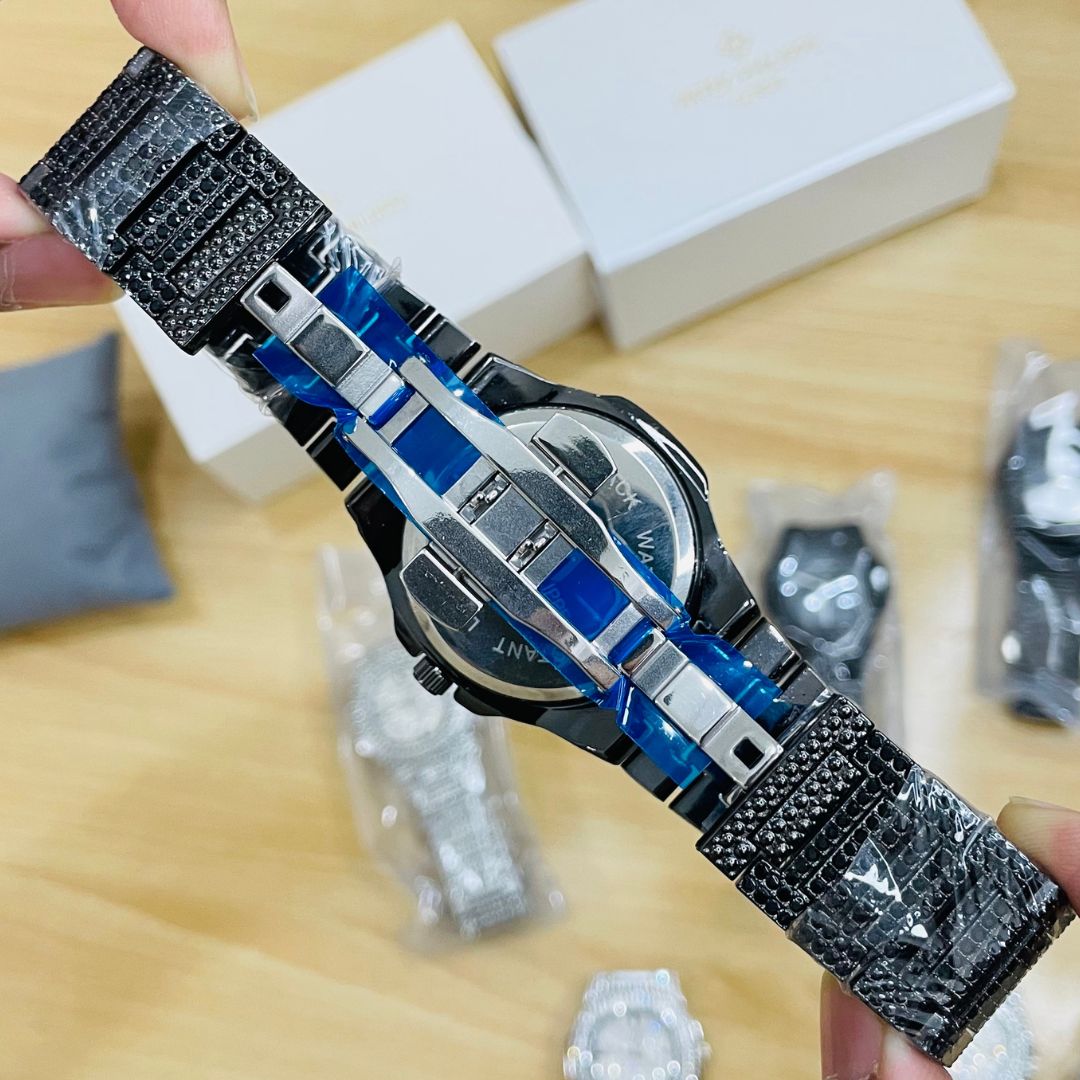 PKP Iced Out Full Black Watch