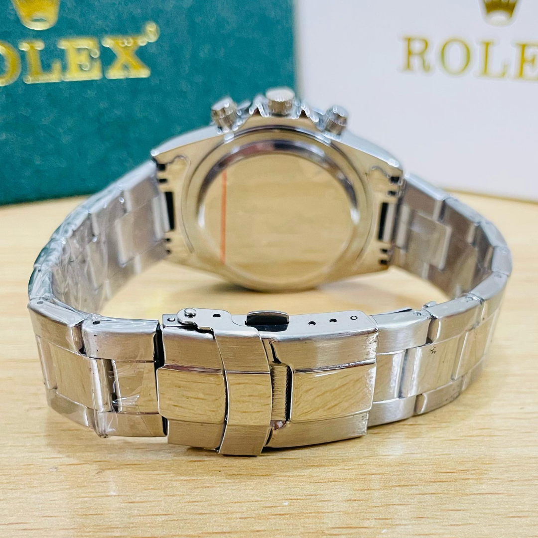 RLX Daytona – Black Dial, Silver Chain