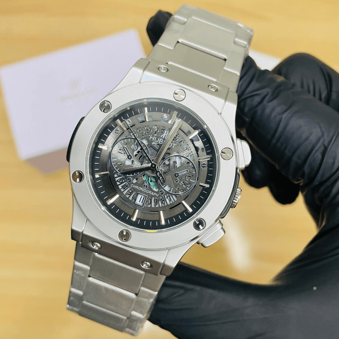 HB Skeleton – Silver Matte Chain