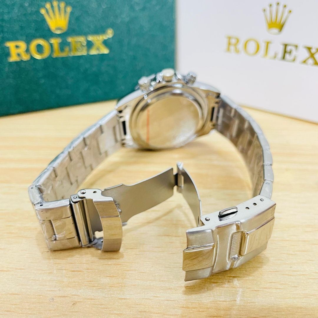 RLX Daytona – Black Dial, Silver Chain