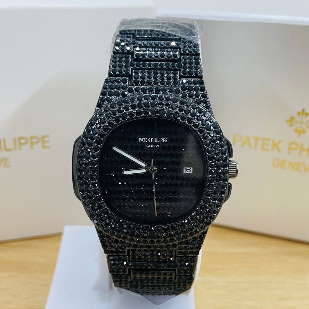 PKP Iced Out Full Black Watch