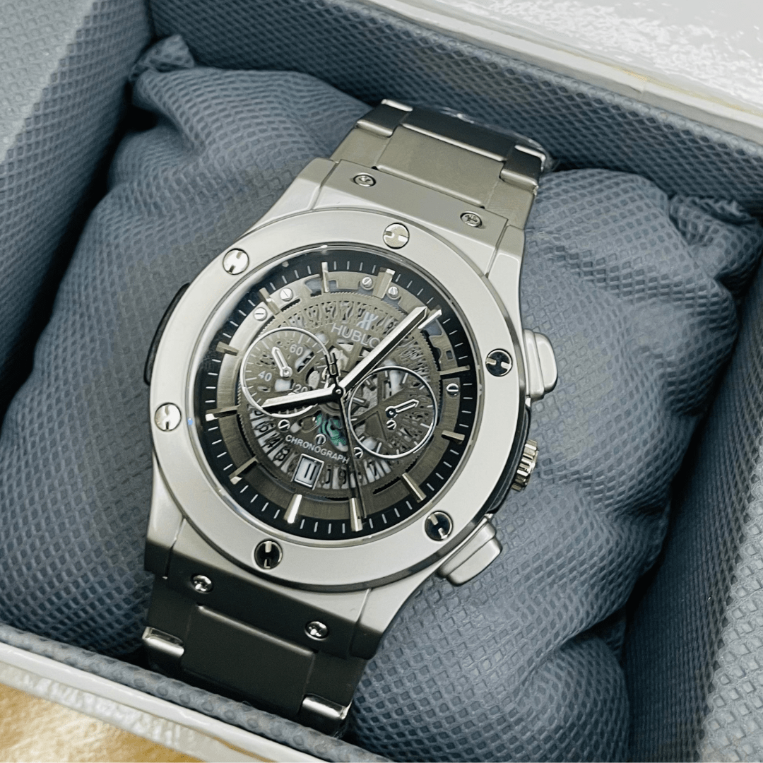 HB Skeleton – Silver Matte Chain