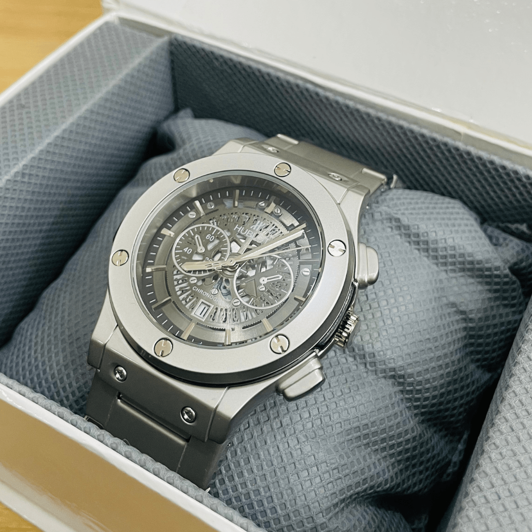 HB Skeleton – Silver Matte Chain