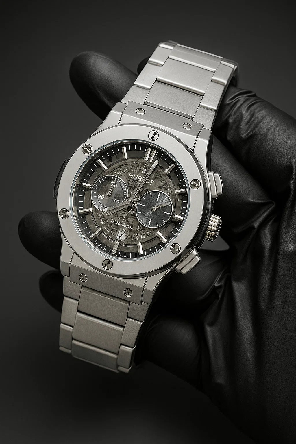 HB Skeleton – Silver Matte Chain